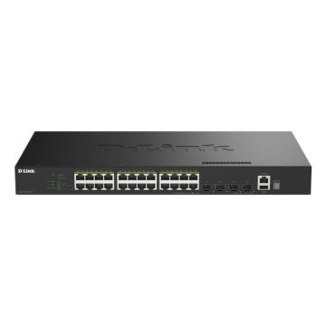 D-Link DGS-1530-28P/E netwerk-switch Managed L2 Gigabit Ethernet (10/100/1000) Power over Ethernet (PoE) Zwart (DGS-1530-28P/E) thumbnail