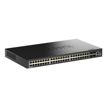 D-Link DGS-1530-52P/E netwerk-switch Managed L2 Gigabit Ethernet (10/100/1000) Power over Ethernet (PoE) Zwart (DGS-1530-52P/E) thumbnail