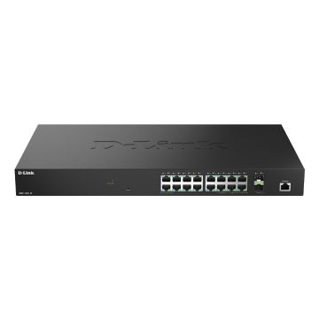 D-Link DMS-1250-18/E netwerk-switch Managed L2 2.5G Ethernet (100/1000/2500) Zwart (DMS-1250-18/E) thumbnail