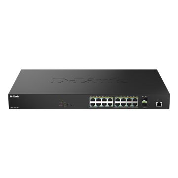 D-Link DMS-1250-18P/E netwerk-switch Managed L2 2.5G Ethernet (100/1000/2500) Power over Ethernet (PoE) Zwart (DMS-1250-18P/E) thumbnail