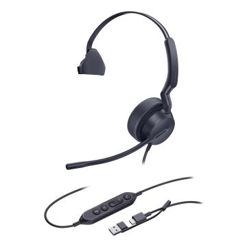 Yealink Mono UC-headset met USB-C/A-aansluiting (1308217) thumbnail
