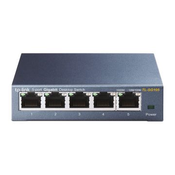 TP-Link TL-SG105 Unmanaged Gigabit Ethernet (10/100/1000) Zwart (SG105) thumbnail