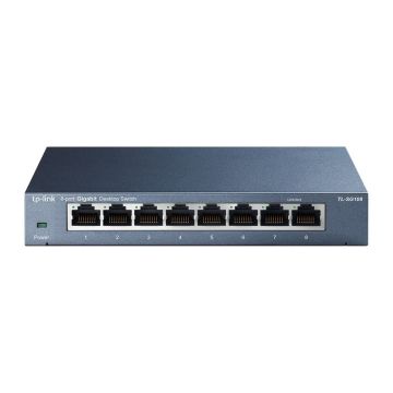 TP-Link TL-SG108 Unmanaged Gigabit Ethernet (10/100/1000) Zwart (SG108) thumbnail
