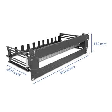 DELOCK 19 Schutzschalterleiste mit Abdeckung, Kabelzugentla (67282) thumbnail