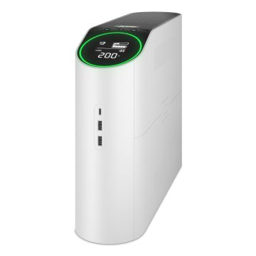 APC Back-UPS Pro voor gamen, 2200VA/1320W, Tower, 230V, 4x Schuko en 2x IEC C13 uitgangen, RGB verlichting, Pure sinusgolf, Arctic (Wit) (BGM2200-GR) thumbnail