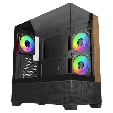 Cooler Master Geh Elite 690 Wood Black - Case (E690-KHNN-S00) thumbnail