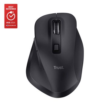 Trust Fyda Draadloze Muis – Multi-device muis – Oplaadbaar – 2400 DPI – Zwart (25708) thumbnail