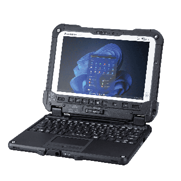 Panasonic TOUGHBOOK G2, Swiss AC, 25,7cm (10,1''), USB, Ethernet, NFC, SSD, Win. 11 Pro, zwart (FZ-G2NBMBXBD) thumbnail