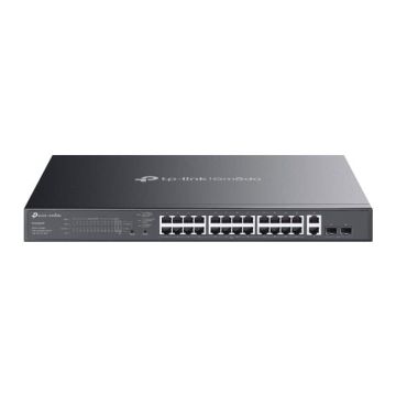 TP-Link Omada ES228GMP netwerk-switch Managed L2 Gigabit Ethernet (10/100/1000) Power over Ethernet (PoE) Zwart (ES228GMP(UN)) thumbnail