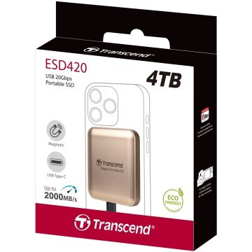 Transcend 4TB Transcend ESD420G Portable, USB20Gbps,Type-C,Magsa (TS4TESD420G) thumbnail