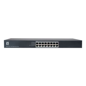 LevelOne GEU-1632 Unmanaged Gigabit Ethernet (10/100/1000) 1U Grijs (GEU-1632) thumbnail