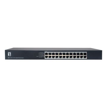 LevelOne GEU-2432 Unmanaged Gigabit Ethernet (10/100/1000) 1U Grijs (GEU-2432) thumbnail
