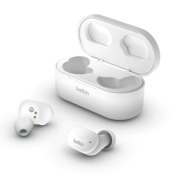 Belkin SoundForm - True Wireless-Kopfhörer mit Mikrofon - im Ohr - Bluetooth - Schwarz (AUC001BTWH) thumbnail