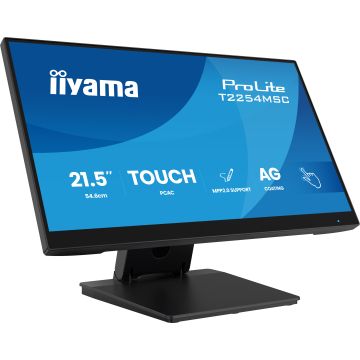 iiyama T2254MSC-B2AG computer monitor 54,6 cm (21.5") 1920 x 1080 Pixels Full HD LED Touchscreen Zwart (T2254MSC-B2AG) thumbnail