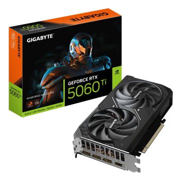 GIGABYTE GeForce RTX 5060 Ti WINDFORCE MAX OC 16G NVIDIA 16 GB GDDR7 (GV-N506TWF2MAX OC-16GD) thumbnail
