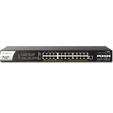 Draytek Switch 440mm DrayTek VigorSwitch PQ-2300X  6*SFP+/24*XG/PoE retail (VSWITCH-PQ2300XB-DE-AT-CH) thumbnail