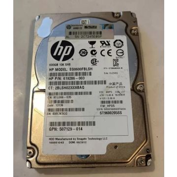 HP HDD 900GB 6G SAS 10K 2.5in (RP001236393) thumbnail