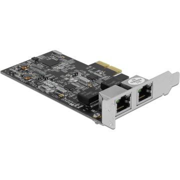 Delock PCI Express x4 Netzwerkkarte Gigabit LAN 4 x RJ45 mit PoE+ i350 (86097) thumbnail