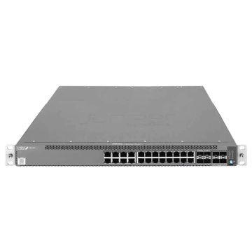 Juniper 24-port 10/100/1000BASE-T PoE+ switch, 4x10GbE uplinks, 4x25GbE stacking/uplink ports, MACsec AES256 (EX4100-24P) thumbnail