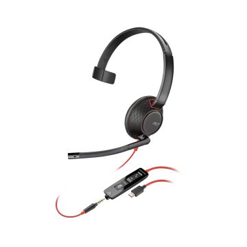 HP Poly Poly Blackwire C5210 USB-C-headset + inline-kabel (bulk) (805H4A6) thumbnail