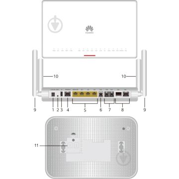Huawei Router AR617VW-LTE4EA, 1*GE COMBO WAN, 4*GE LAN, 1*VDSL2, 2*FXS, 1*USB 2.0, 1*LTE, Wi-Fi 2.4G+5G - 50010564-001 (50010564-001) thumbnail