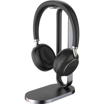 Yealink BH76 Headset Draadloos Hoofdband Oproepen/muziek USB Type-A Bluetooth Oplaadhouder Zwart (1208625) thumbnail