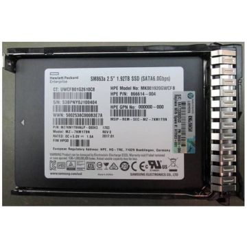 HP 1920GB 2.5in Enterprise SATA-3 SSD (1W6P9AA) thumbnail