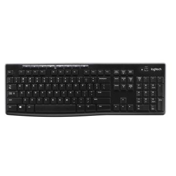 Logitech Wireless Keyboard K270 toetsenbord RF Draadloos QWERTY Engels Zwart (920-003736) thumbnail