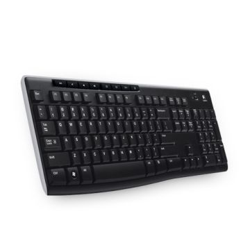 Logitech Wireless Keyboard K270 toetsenbord RF Draadloos QWERTY Engels Zwart (920-003738) thumbnail