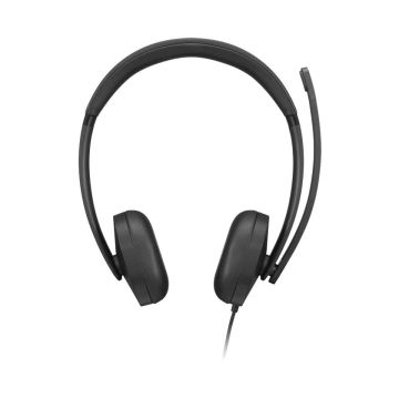 Lenovo VoIP Headset 5000 Bedraad Hoofdband Kantoor/callcenter USB Type-C Zwart (4XD1R88995) thumbnail
