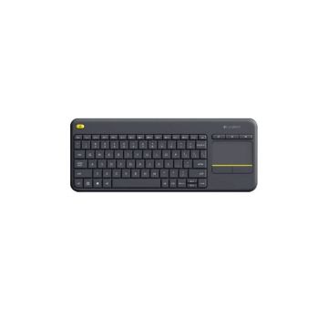 Logitech Wireless Touch Keyboard K400 Plus - Tastatur - drahtlos - 2.4 GHz - Schweizer - Schwarz (920-007133) thumbnail