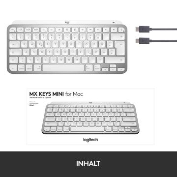 Logitech LOGI MX Keys Mini Mac PALE GREY FR (920-010520) thumbnail