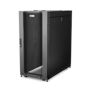 StarTech.com 25U Enterprise-Grade Server Rack Cabinet Kit, 19in Vergrendelbare 4-Post Patchkast met Kabelbeheer, 89cm Montagediepte, 1500kg Draagkracht (RK2537BKM) thumbnail
