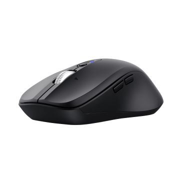 Trust Ferro Hyperscroll Draadloze Muis - Multi-device muis – Hyperscrollwiel – RF+Bluetooth – Zwart (25673) thumbnail