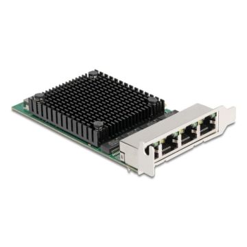 DELOCK PCI Express x4 Netzwerkkarte 2,5 Gigabit LAN 4xRJ45 (88601) thumbnail