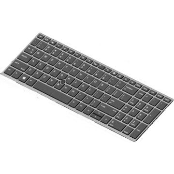 HP SPS-KEYBOARD ALU CP BL PVCY SWISS (P35523-BG1) thumbnail