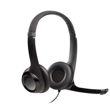 Logitech H390 USB Computer Headset Met rijke digitale audio en knoppen op de draad (981-000406) thumbnail