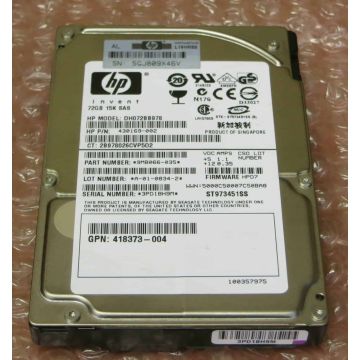 HP Harddisk  72GB 3G-SAS Hot Plug  15k rpm 2.5 SFF (DH072BB978) thumbnail