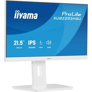 iiyama ProLite XUB2293HSU-W7 computer monitor 54,6 cm (21.5") 1920 x 1080 Pixels Full HD LED Wit (XUB2293HSU-W7) thumbnail
