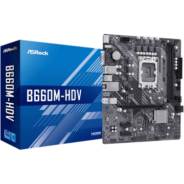ASRock B660M-HDV                1700 mATX HDMI/DP       DDR4 retail (90-MXBH40-A0UAYZ) thumbnail
