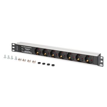 DIGITUS Steckdosenleiste 9-fach 19 Alu. 1HE 2m schwarz (DN-95440) thumbnail