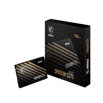 MSI Spatium S270 SATA 2.5 960GB 2.5" SATA III 3D NAND (SPATIUM S270 SATA 2.5 960GB) thumbnail