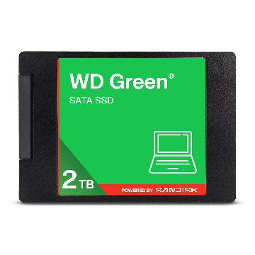 Sandisk WD Green - SSD - 1 TB - cased - intern - 2.5 (6.4 cm) - SATA 6Gb/s (WDS100T5G0A-00CPT0) (WDS100T5G0A-00CPT0) thumbnail