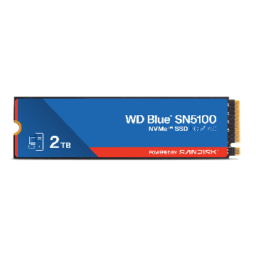 Sandisk WD Blue SN5100 NVMe 2TB BLK NVMe / M.2 2280 / PCIe Gen4 / 5150MB/s read / 4850MB/s write (WDS200T5B1E-00CPE0) thumbnail