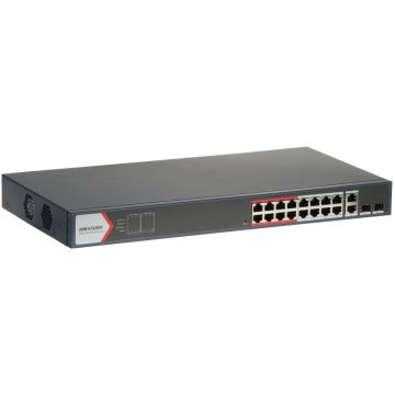 Hikvision DS-3E1318P-EI(B) 16 Port Fast Ethernet Smart POE Switch (DS-3E1318P-EI(B)) thumbnail