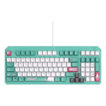 ASUS TUF Gaming K3 Gen II Hatsune Miku Edition toetsenbord Gamen USB Meerkleurig (90MP0460-BKUA30) thumbnail