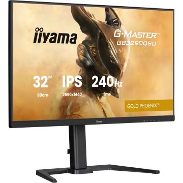 iiyama G-MASTER GB3290QSU-B1 computer monitor 80 cm (31.5") 2560 x 1440 Pixels Quad HD LED Zwart (GB3290QSU-B1) thumbnail