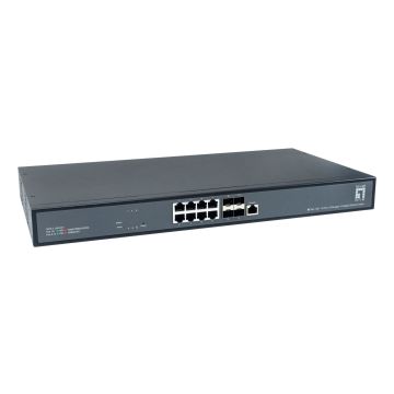 LevelOne XEL-1291 Managed L3 10G Ethernet (100/1000/10000) 1U Zwart (XEL-1291) thumbnail