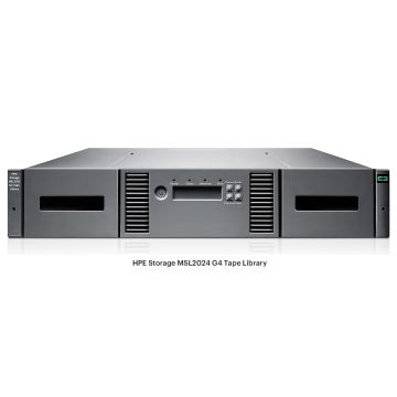 HPE MSL2024 Tape Library 1x MSL LTO-8 FC 15x LTO-8 30TB (P84144-B25) thumbnail