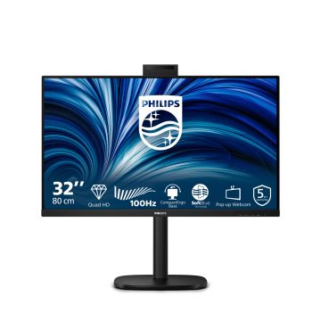 Philips 3000 series 32B2U3601H/00 computer monitor 80 cm (31.5") 2560 x 1440 Pixels Quad HD LCD Zwart (32B2U3601H/00) thumbnail